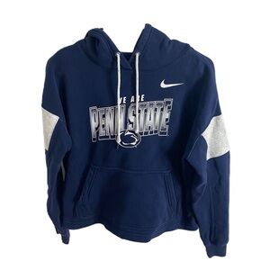Nike We Are Penn State Sweatshirt Small Women’s Sweatshirt Blue Hooded